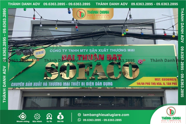Gia công làm bảng hiệu Alu giá rẻ Quận 7 ngay tại xưởng