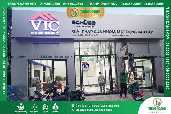 Không có hợp đồng rõ ràng khi báo giá lam bảng hiệu Alu giá rẻ